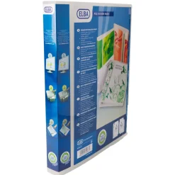Ringbind A3 Maxi Elba Maxivision - 4 ringe Indstik højformat hvid med 45 mm ryg - 5 stk