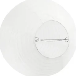 Rispapirlampe - Dråbeformet Ø25 cm - Hvid