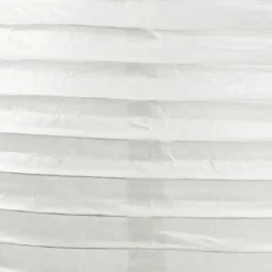 Rispapirlampe - rund Ø35cm hvid