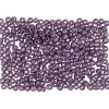 Rocailles perler, dia. 3 mm, hulstr. 0,6-1,0 mm, lilla metal, 25g, str. 8