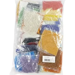 Rocailles perler dia. 1,7+3+4 mm, hulstr. 0,5-1,2 mm, 32x100g