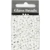 Rocaillesperler, dia. 4 mm, hulstr. 0,9-1,2 mm, perlemor, 25g, str. 6/0