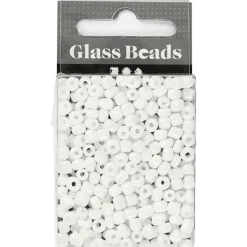 Rocaillesperler, dia. 4 mm, hulstr. 0,9-1,2 mm, perlemor, 25g, str. 6/0
