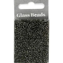 Rocaillesperler, dia. 1,7 mm, hulstr. 0,5-0,8 mm, grågrøn, 25g, str. 15/0