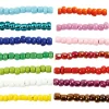 Rocaillesperler, str. 8/0 , diam. 3 mm, 14x25g, hulstr. 0,6-1,0 mm, assorteret farver