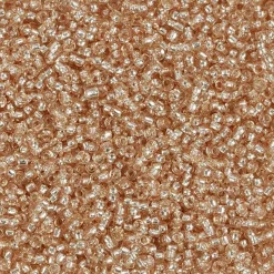 Rocai perler, dia. 1,7 mm, hulstr. 0,5-0,8 mm, fersken, 25g, str. 15