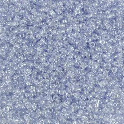Rocai perler, dia. 1,7 mm, hulstr. 0,5-0,8 mm, lys blå, 25g, str. 15/0