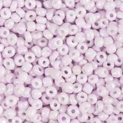 Rocaiperler diam. 3 mm str. 8/0 hulstr. 0,6-1,0 mm soft rosa 25 g pr pakke