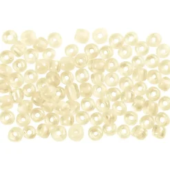 Rocaiperler elfenben diam. 3 mm str. 8/0 hulstr. 0,6-1,0 mm 500 g/ 1 pk.
