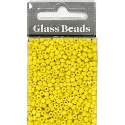 Rocaiperler gul diam. 3 mm str. 8/0 hulstr. 0,6-1,0 mm 25 g/ 1 pk.