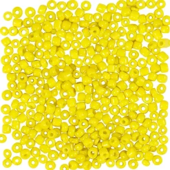 Rocaiperler gul diam. 3 mm str. 8/0 hulstr. 0,6-1,0 mm 25 g/ 1 pk.
