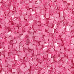 Rocai perler, str. 15/0 , diam. 1,7 mm, rosa, 2-cut, 500g, hulstr. 0,5 mm