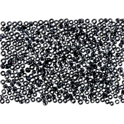 Rocai perler, str. 15/0 , hulstr. 0,5-0,8 mm, mørk grå, 500g