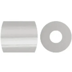 Rørperler klar transparent (50) størrelse 5 x 5 mm - hulstr. 2,5 mm - medium - 1100 stk.