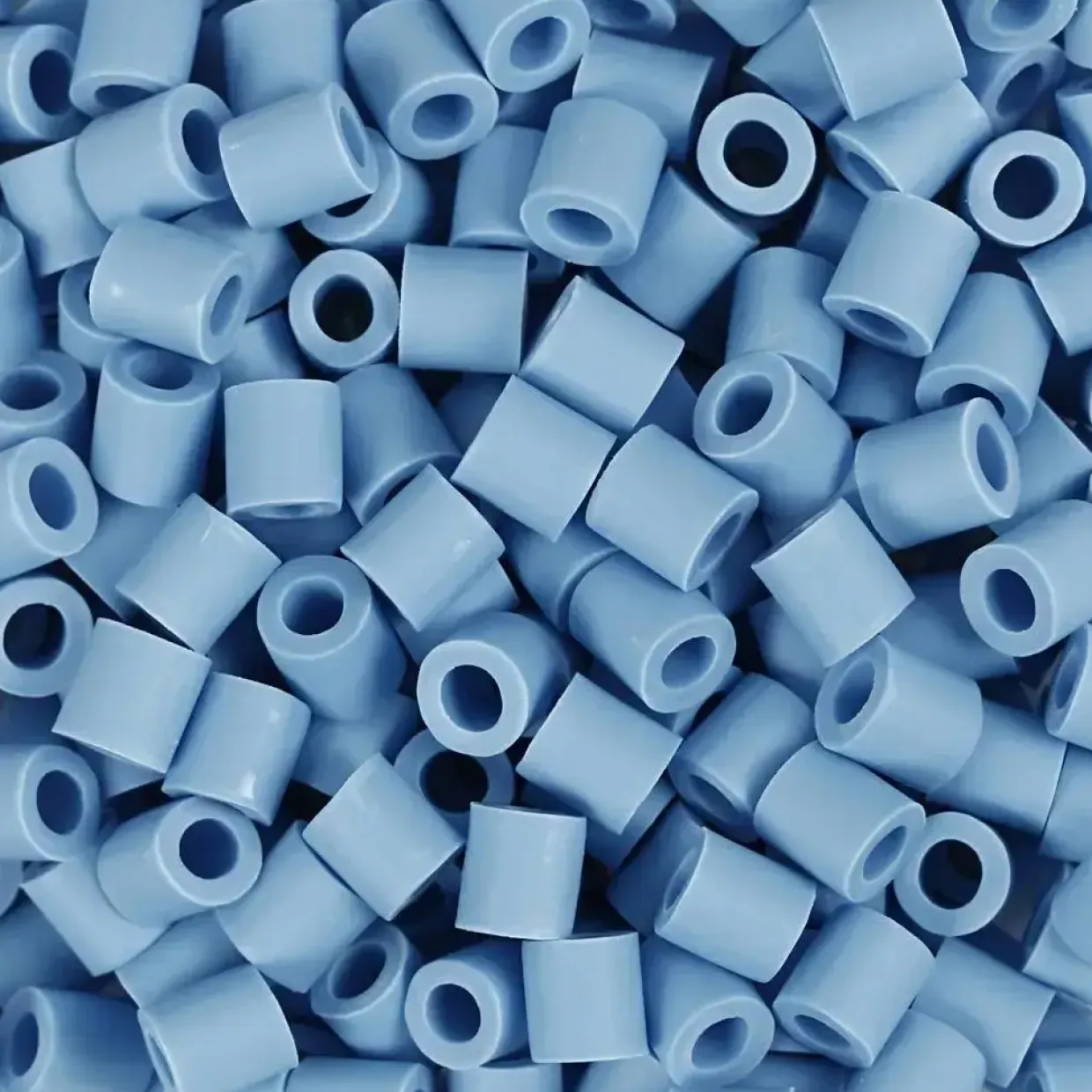 Rørperler NABBI BioBeads str. 5x5 mm, hulstr. 2.5 mm, medium, blå, 1000 stk.