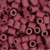 Rørperler NABBI BioBeads, str. 5x5 mm, hulstr. 2,5 mm, medium, bugundy, 1000 stk.