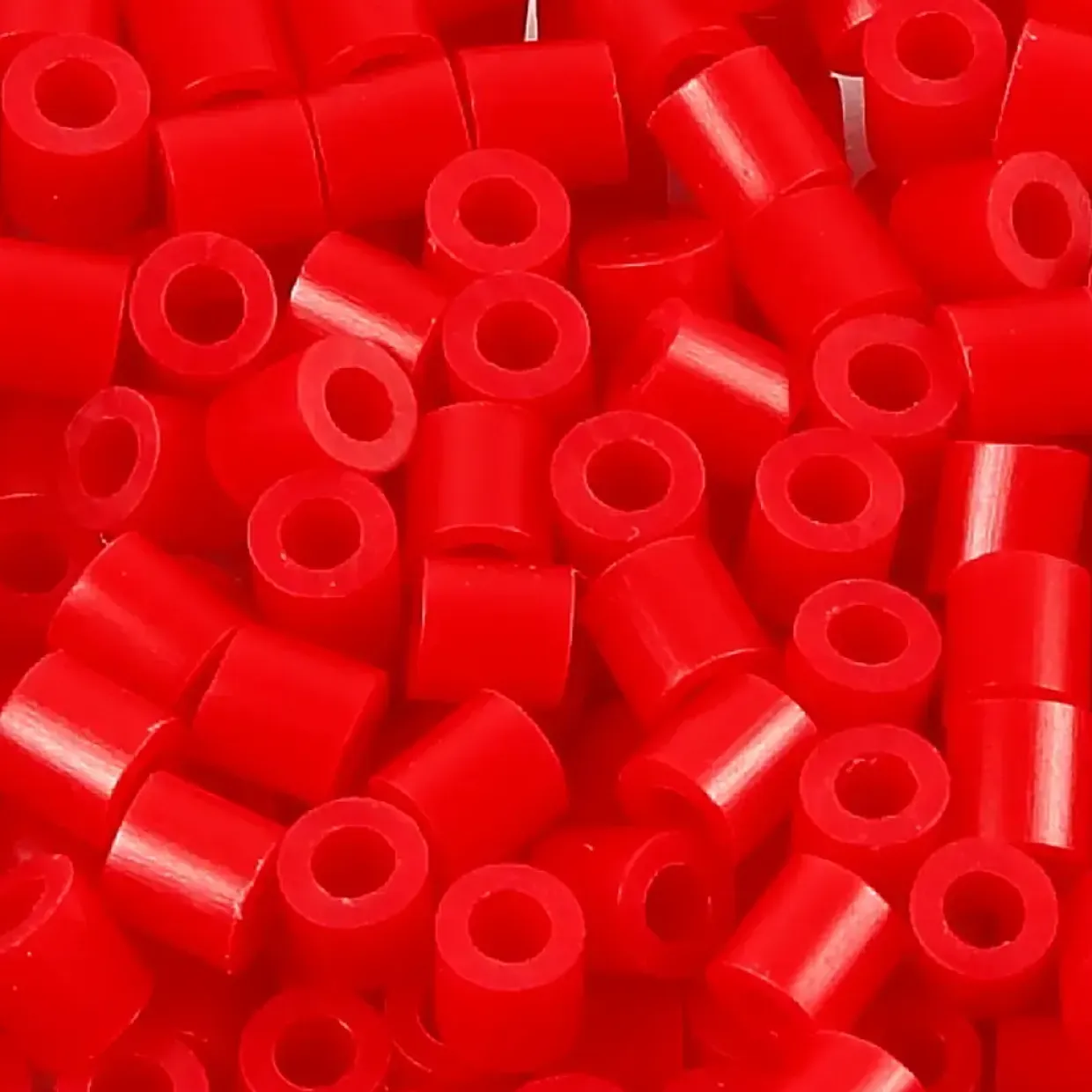 Rørperler - Nabbi - Rød (57) - Medium - 5x5 mm - 1100 stk