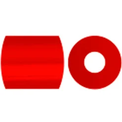 Rørperler - Nabbi - Rød (57) - Medium - 5x5 mm - 1100 stk