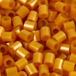 Rørperler, str. 5x5 mm, hulstr. 2,5 mm, guld, medium, 6000stk.