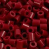 Rørperler, str. 5x5 mm, hulstr. 2,5 mm, medium, vinrød (32239), 1100 stk./ 1 pk.