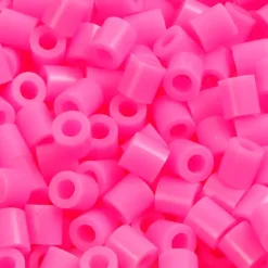 Rørperler 5 x 5 mm - hulstørrelse 2,5 mm - rosa (2) - medium - 1100 stk.