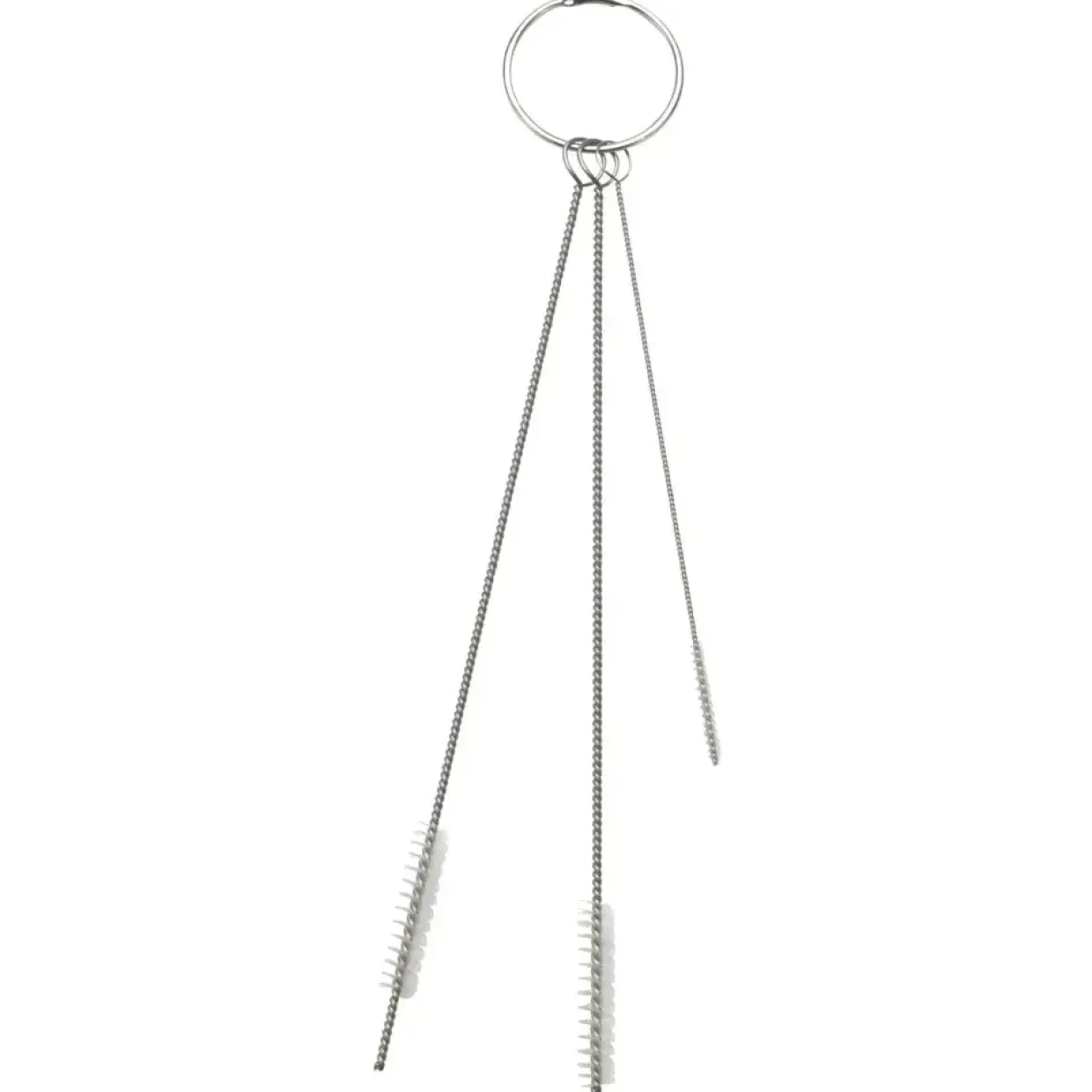Rørrensesæt, Vikan, 15cm, hvid, PE/rustfrit stål, bløde børstehår