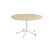 Rundt bord Zam Ø1200 mm, birk laminat på hvidt stel