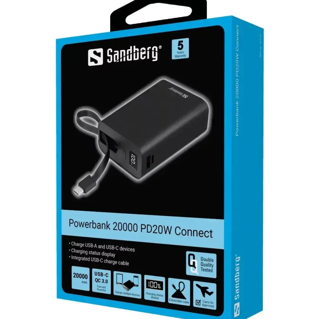 Sandberg Powerbank 20000 PD20W Connect
