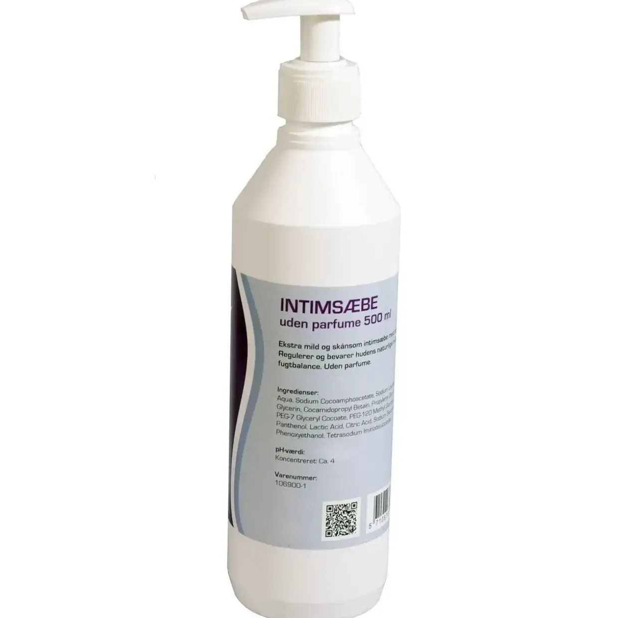 Sæbe Intimsæbe Pristine uden Parfume med pumpe 500 ml - 12 fl x 500 ml/krt