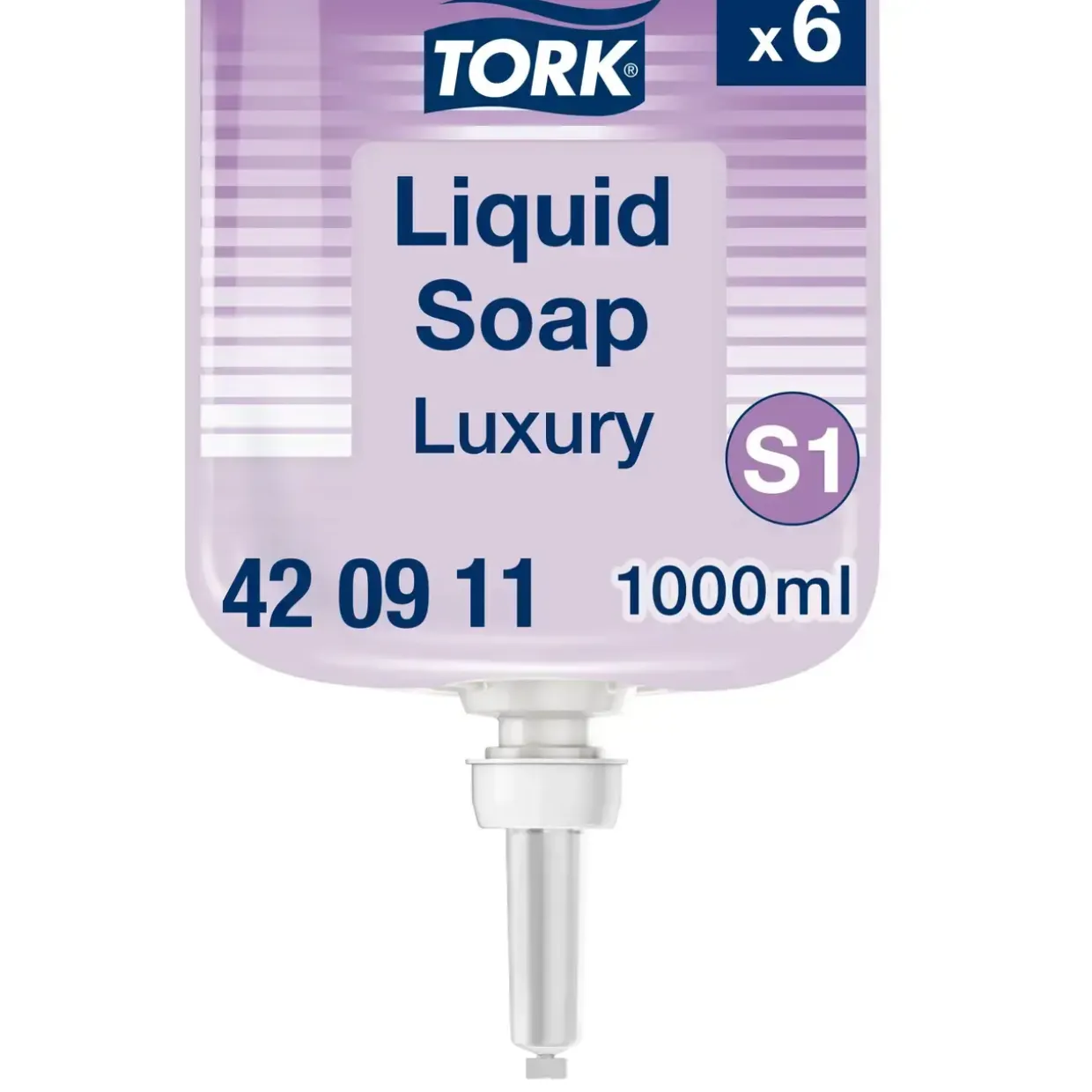 Sæbe Tork 420911 Luksus flydende S1 lilla 1l - 6 stk