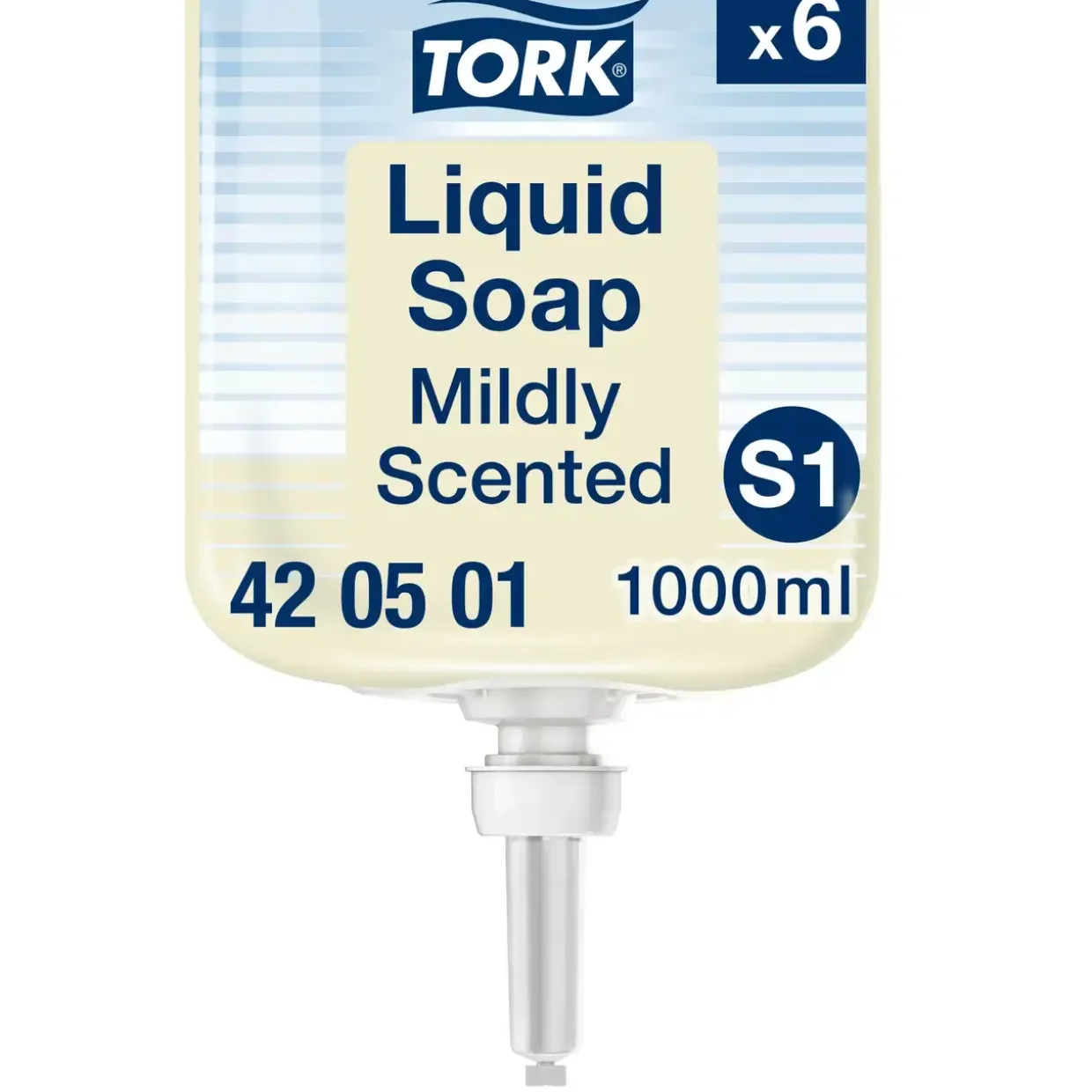 Sæbe Tork 420501 Mild Premium S1 lys gul - 6 flasker á 1 liter