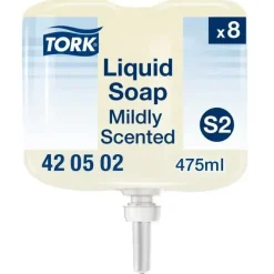 Sæbe Tork 420502 Premium Mild S2 Mini hvid - 8 flasker á 475 ml