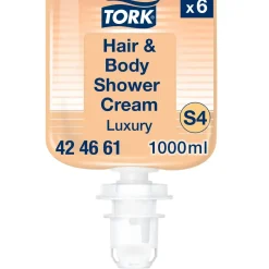 Sæbe Tork 424661 S4 Luksus Hair & Body creme orange 1000ml - 6 stk