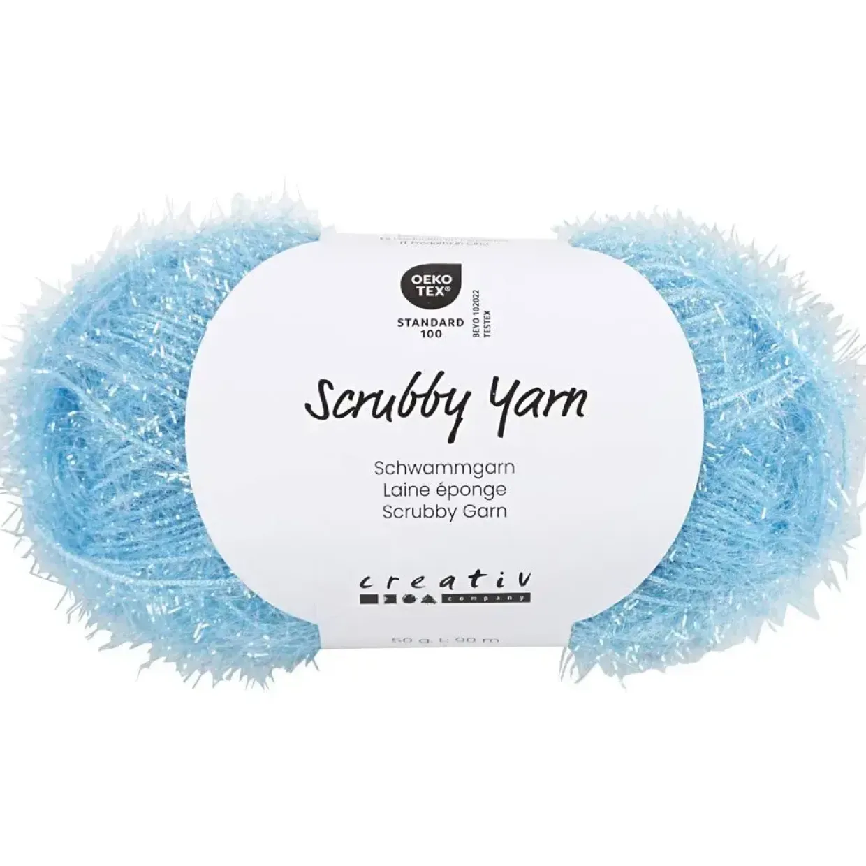 Scrubby Garn | L: 90 M, blå | 50 g/ 1 ngl.