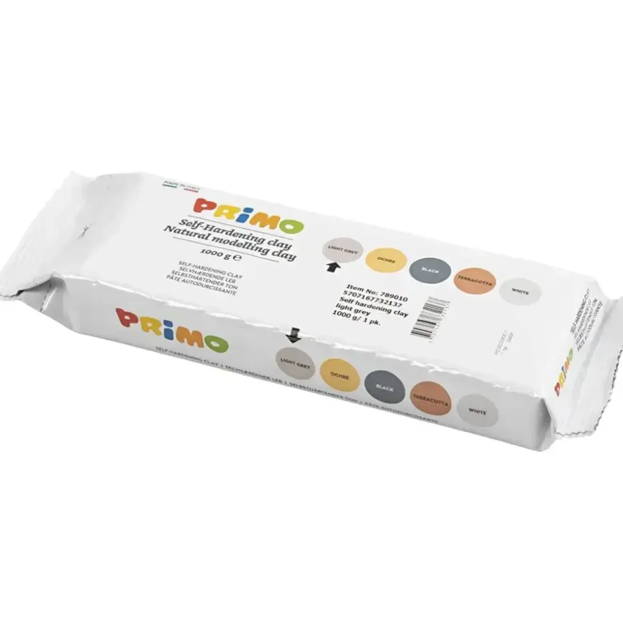 Selvhærdende ler - Lys grå - 1 kg