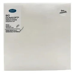 Serviet Bio Dunisoft 48x48cm Hvid - 6 pk x 60 stk/krt