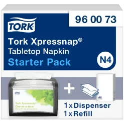 Servietholder Starterpack Tork Xpressnap® 960073 N4 - Dispenser inkl. 250 servietter