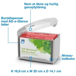 Servietholder til bord Tork 272613 Xpressnap® - grå
