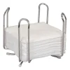 Servietholder til kaffeserviet, 1/4 fold, krom, 13x13 cm