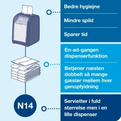 Servietholder Tork 272900 Xpressnap Fit bord sort