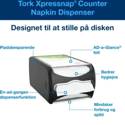 Servietholder Tork 272511 Xpressnap N4 - sort