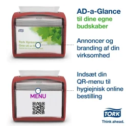Servietholder Tork 272612 Xpressnap Bordservietter Interfoldet N4 - rød