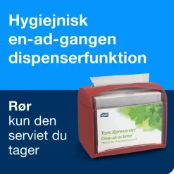 Servietholder Tork 272612 Xpressnap Bordservietter Interfoldet N4 - rød