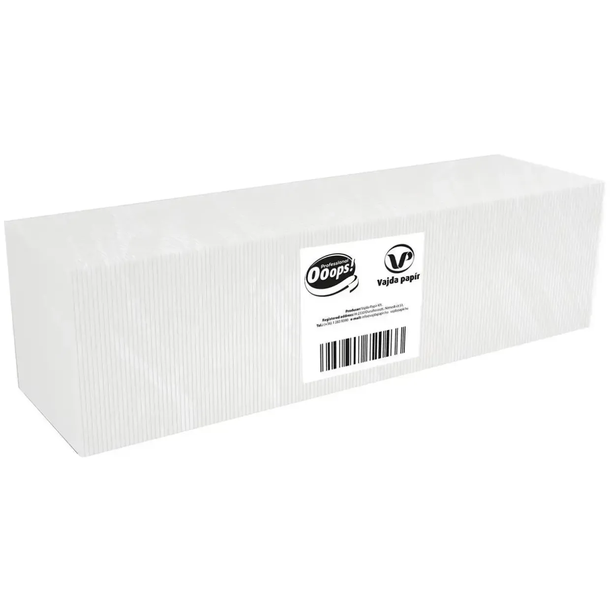Serviet Ooops! 32x32 cm 1-lag Hvid - 5 pk x 500 stk/krt