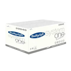 Serviet System Bulky Soft 2-lags hvid 16x21cm 4000stk/kar