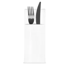 Serviet TableSMART Airlaid 40x32 cm til Bestik Hvid - 24 pk x 50 stk/krt