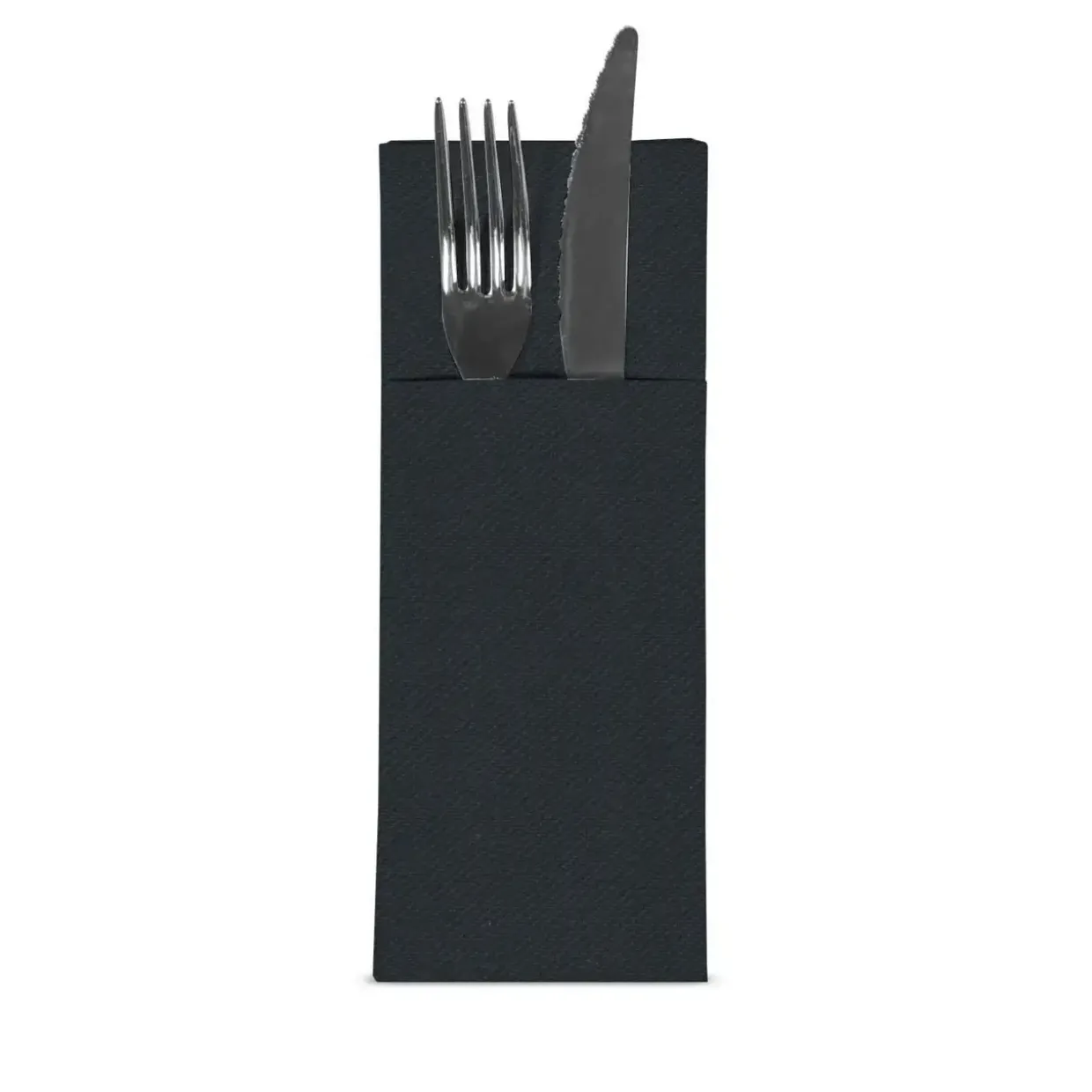 Serviet TableSMART Airlaid 40x32 cm til Bestik Sort - 24 pk x 50 stk/krt
