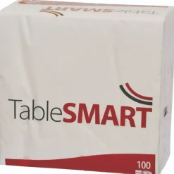 Serviet TableSMART 40x40cm 3-lag hvid - 10 pk x 100 stk/krt