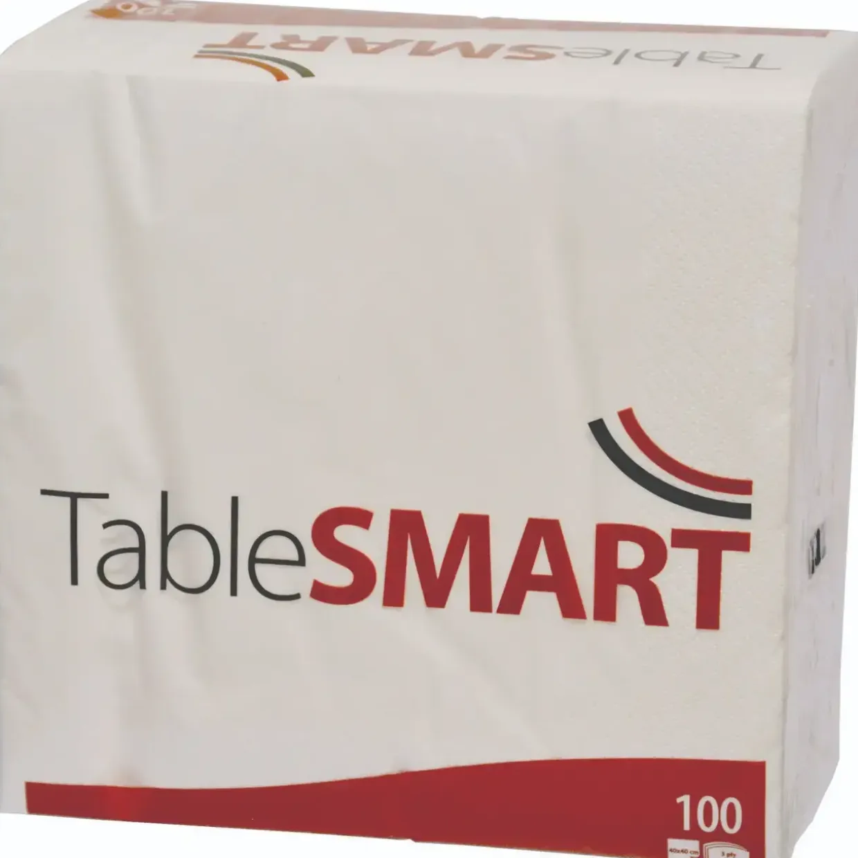 Serviet TableSMART 40x40cm 3-lag hvid - 10 pk x 100 stk/krt