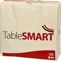 Serviet TableSMART 40x40cm 2-lag hvid - 20 pk x 100 stk/krt